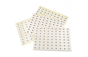 ADHESIVE LABELS WITH NUMBERS